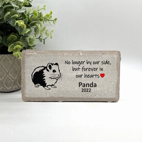 Hamster Memorial Stone - No longer by our side but forever in our hearts show poultry,grooming poultry