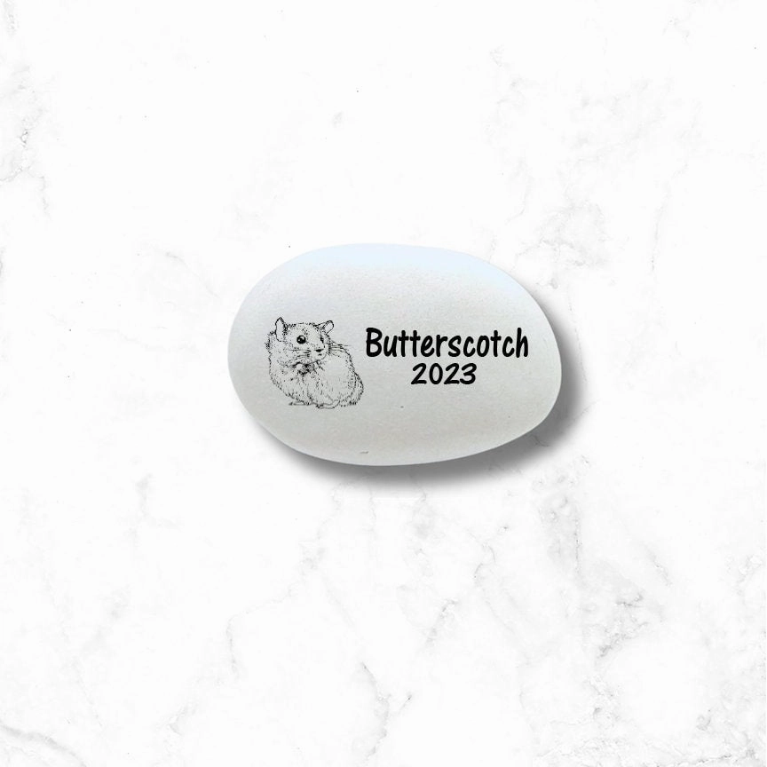 Hamster Memorial Stone- Personalized Hamster Keepsake