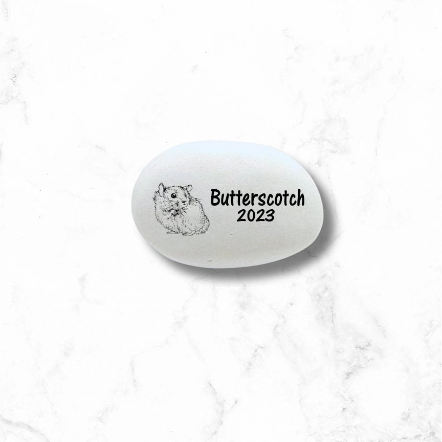 Hamster Memorial Stone- Personalized Hamster Keepsake