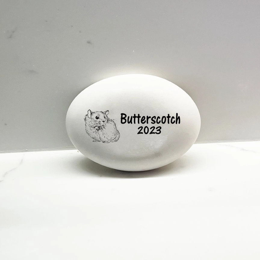Hamster Memorial Stone- Personalized Hamster Memorial Gift