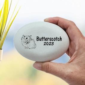 Hamster Memorial Stone- Personalized Hamster Memorial Gift