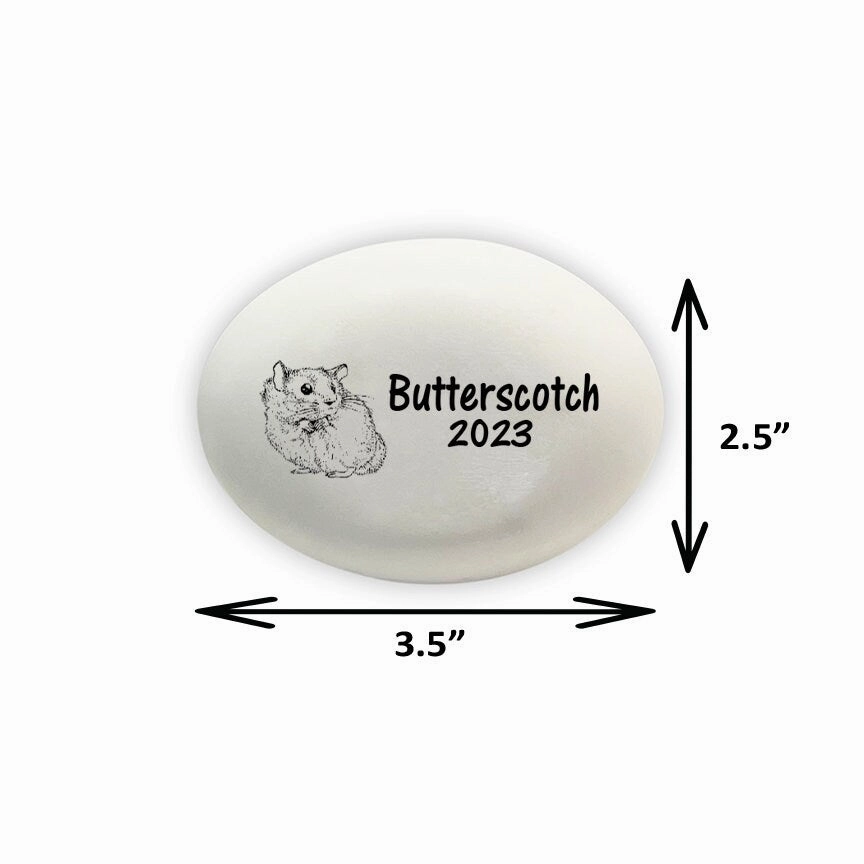 Hamster Memorial Stone- Personalized Hamster Memorial Gift