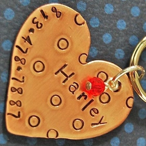 Harley Heart Dog ID Tag