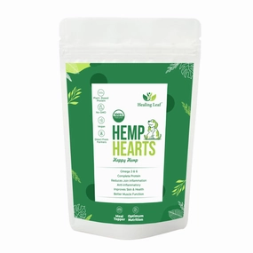 Healing Leaf Hemp Hearts for Dogs and Cats