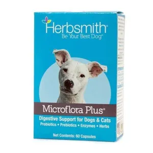 Herbsmith Microflora Plus Digestive Support for Pets cat digestion aid, sensitive stomach cat food