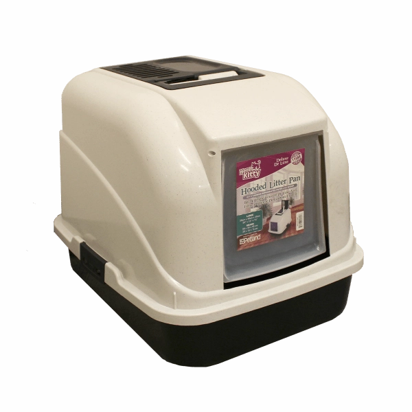 Here Kitty Hooded Litter Pan