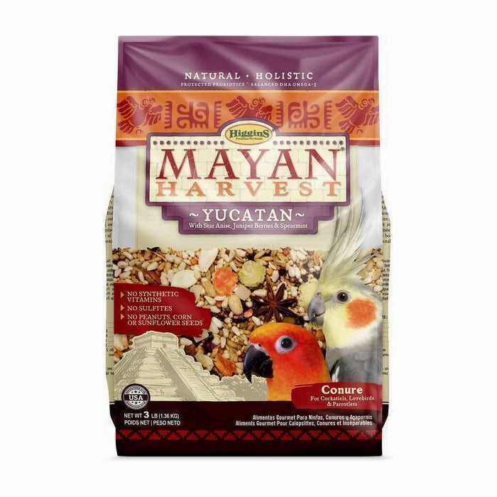 Higgins Mayan Harvest Yucatan Conure 3lb bird cage parrot food bird toys bird perch bird treats