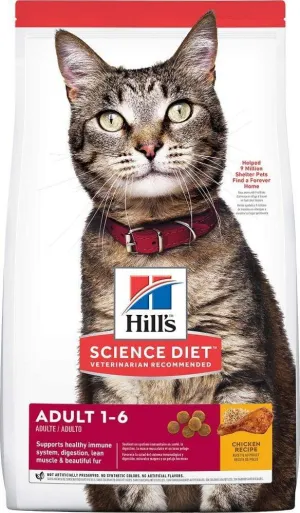 Hill's Science Diet Adult Chicken Recipe Dry Cat Food indoor dry cat food, healthy cat kibble