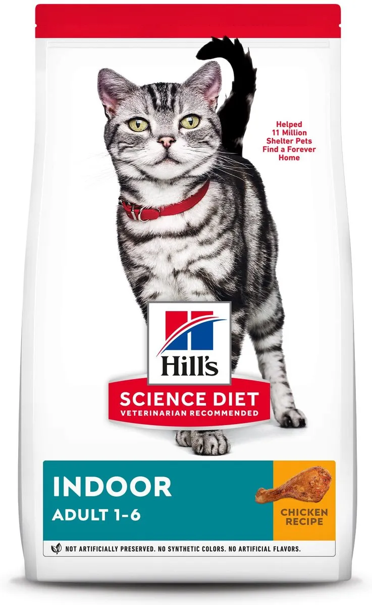 Hill's Science Diet Adult Indoor Chicken Recipe Dry Cat Food indoor dry cat food, healthy cat kibble
