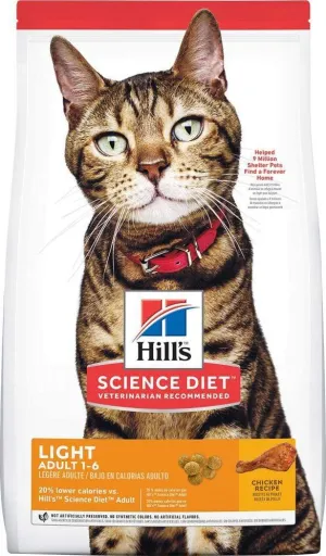 Hill's Science Diet Adult Light Chicken Recipe Dry Cat Food healthy cat food, premium dry cat food