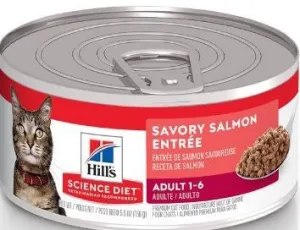 Hill's Science Diet Adult Savory Salmon Entree for Cats healthy cat food, premium dry cat food