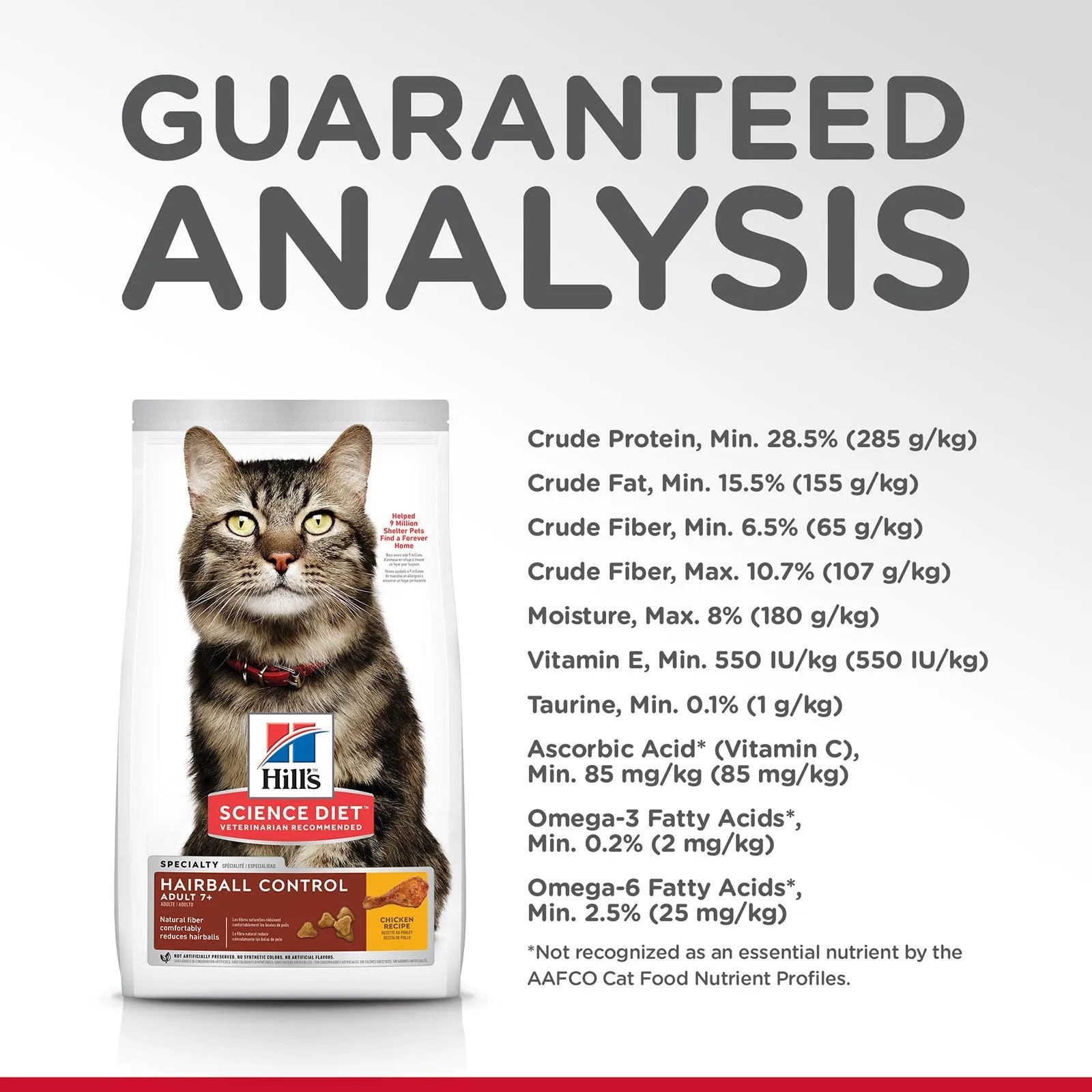 Hill's Science Diet Cat Food Adult 7  Hairball Control Senior