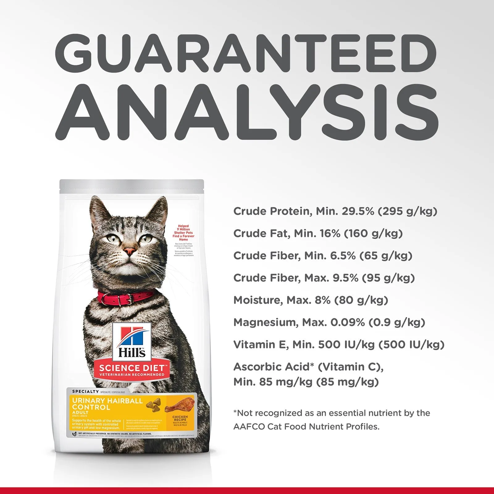 Hill's Science Diet Cat Food Adult Urinary Hairball Control