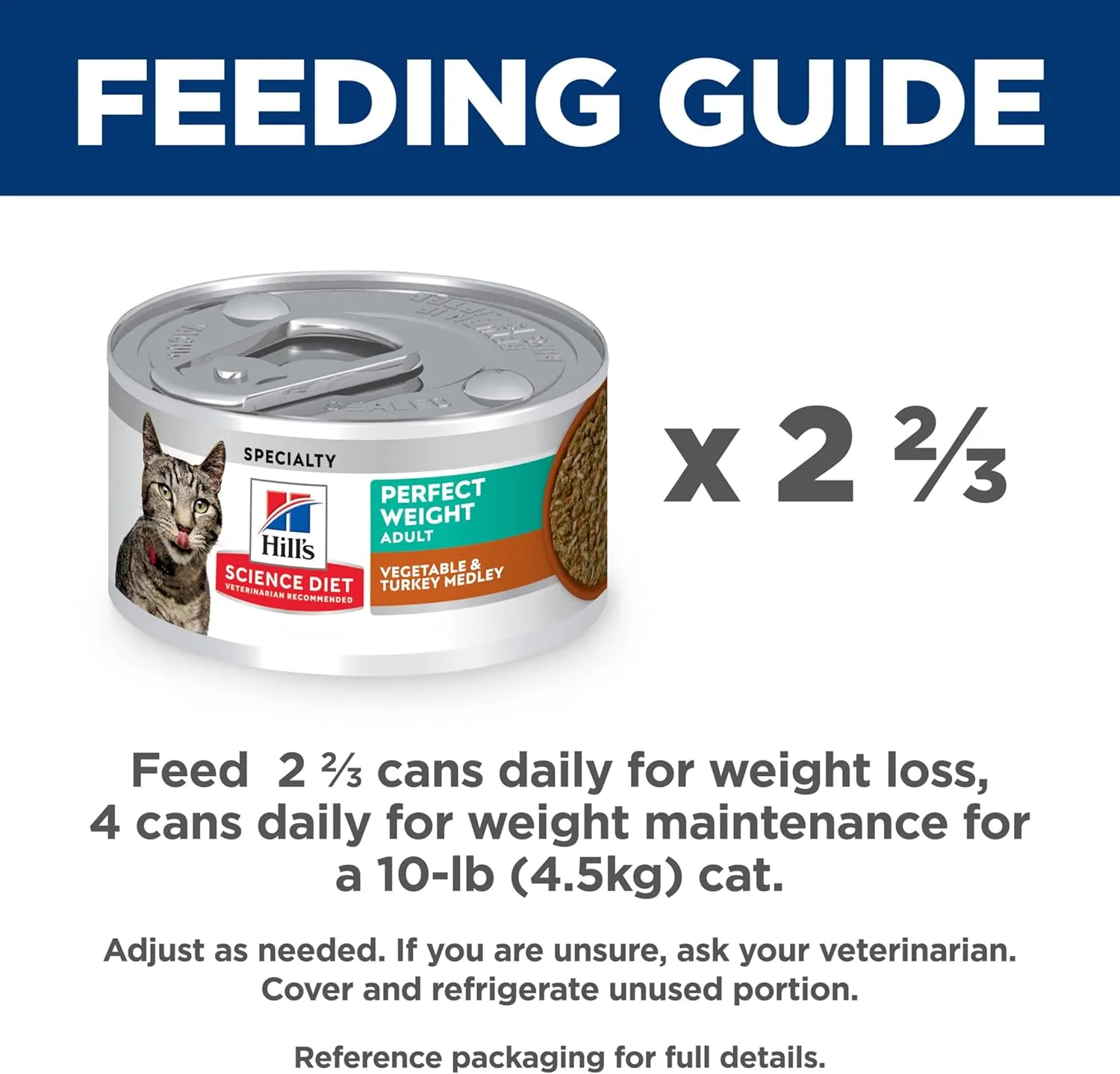 Hill's Science Diet - Feline Adult Perfect Weight Vegetable & Turkey Medley 2.9oz