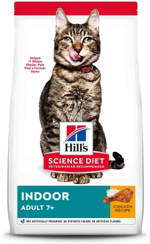 Hill's Science Diet Senior 7  Indoor Chicken Recipe Dry Cat Food senior cat food, best food for older cats