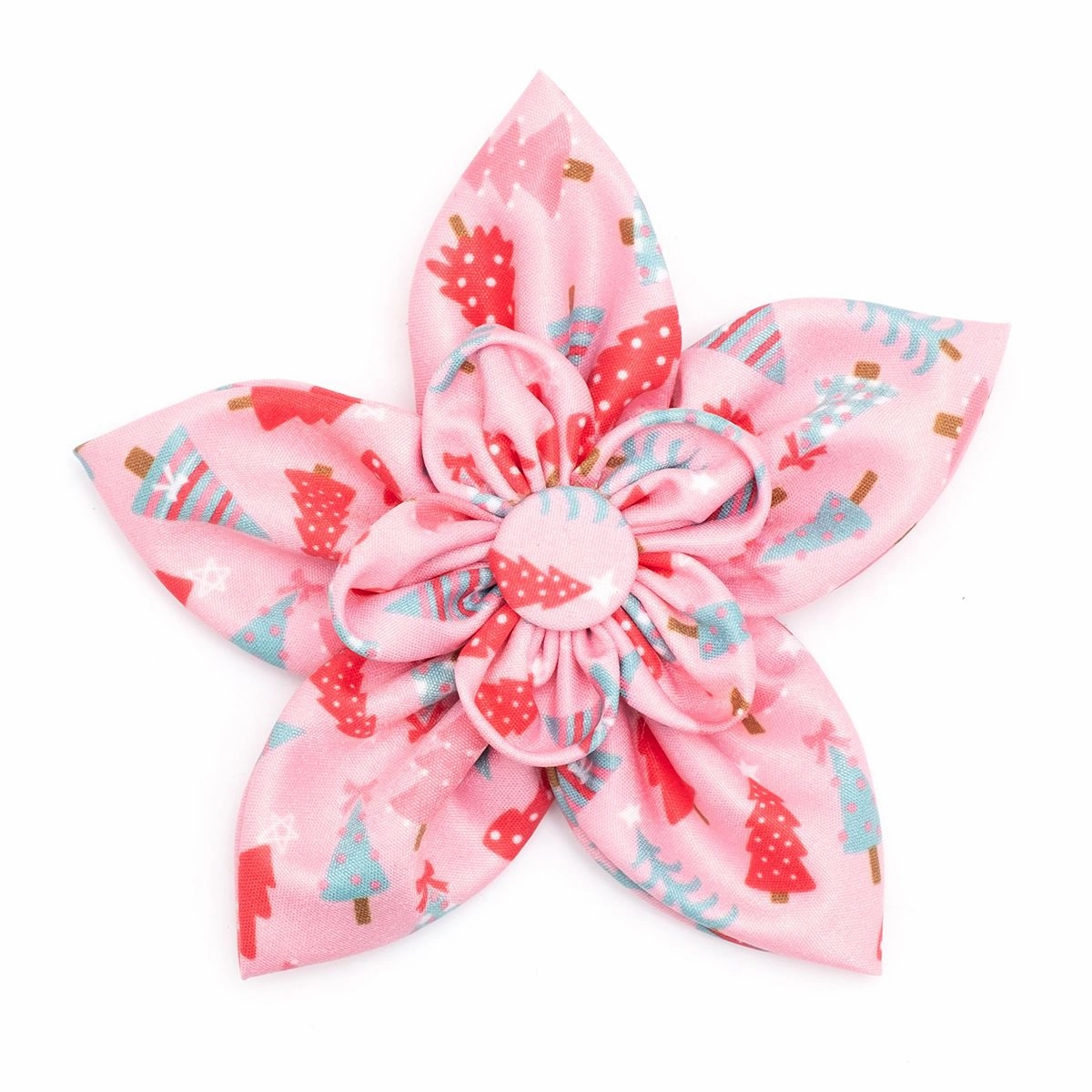 Holiday Trees Dog Collar Flower Pink dog collar accessory,collar decor