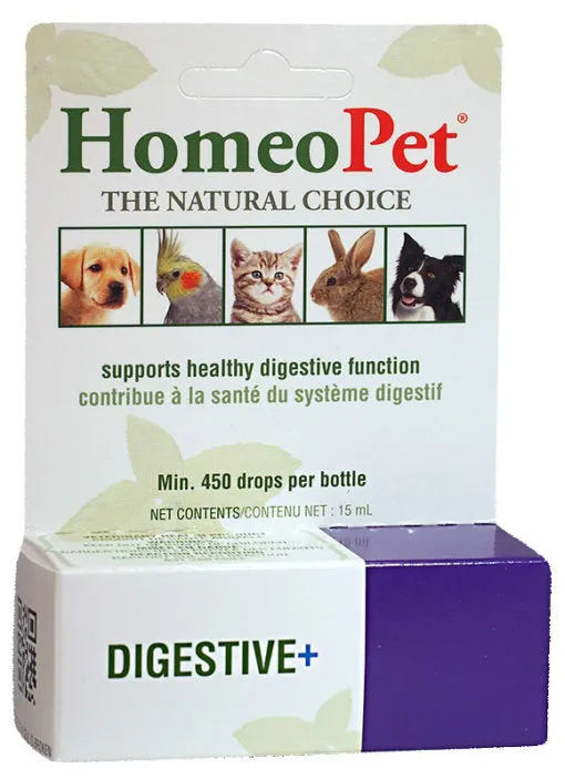 Homeopet Digestive  15ml (450 drops) cat vitamins, cat immune support