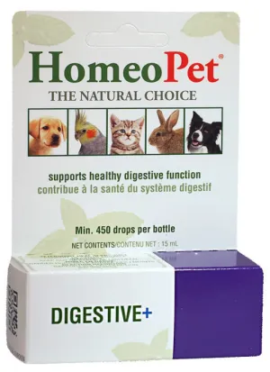 Homeopet Digestive  15ml (450 drops) cat vitamins, cat immune support