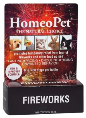 HomeoPet Fireworks  15 ml (450 drops) cat vitamins, cat immune support