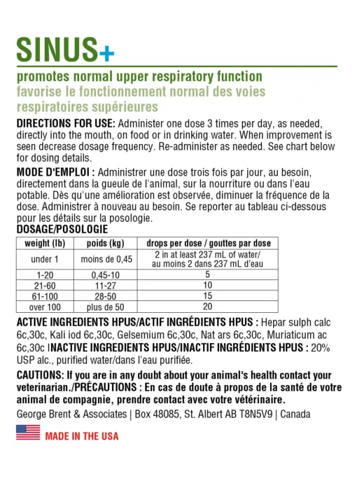 HomeoPet Sinus  Relief