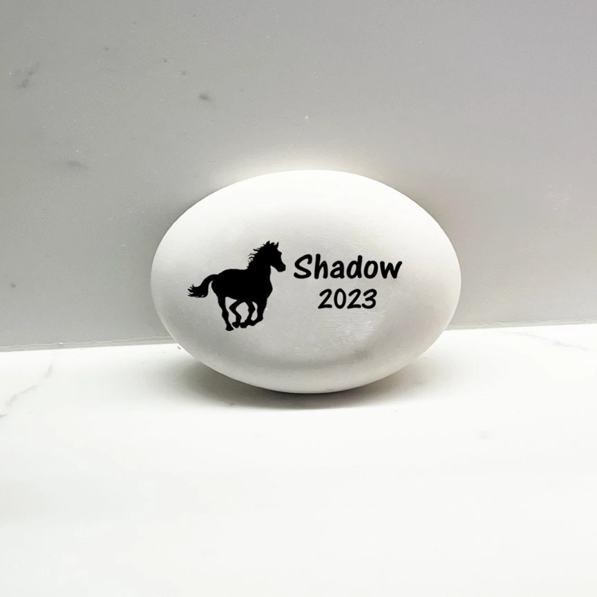 Horse Memorial Stone - Personalized Horse Sympathy Gift
