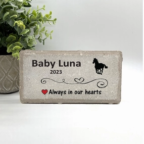 Horse Memorial Stone - Personalized Pet Keepsake - Horse Sympathy Gift - Sympathy Stone show poultry,grooming poultry