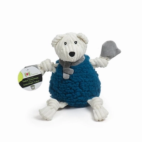 HuggleHounds Hanukkah HuggleFleece FlufferKnottie Bear - Small seasonal cat wear,holiday pet clothes