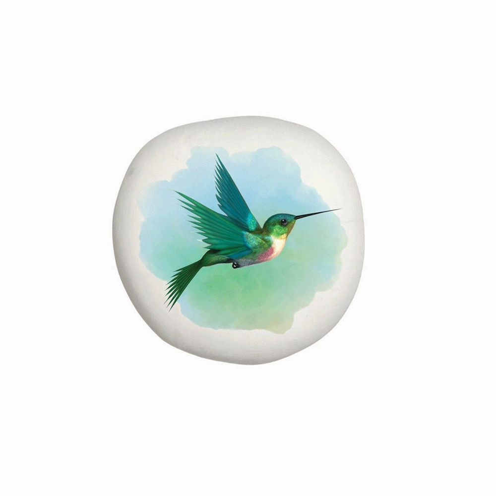 Hummingbird Stone - Handcrafted Hummingbird Rock show poultry,grooming poultry