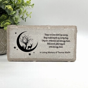 Hunter Memorial Stone - Those we love dont go away.... show poultry,grooming poultry