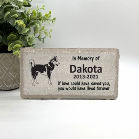 Husky Memorial Stone - Personalized Pet Keepsake - Sympathy Gift - Choice of Marble, Concrete, or Slate Stone show poultry,grooming poultry