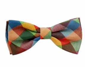 Huxley & Kent Fall Check Bow Tie seasonal cat wear,holiday pet clothes