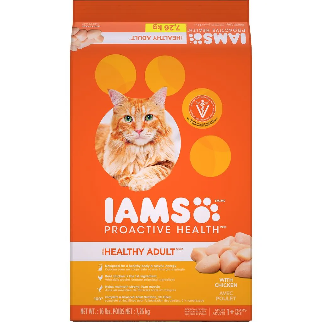Iams Healthy Adult Chicken dry cat food, cat kibble