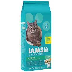 Iams Indoor Weight & Hairball Care Chicken dry cat food, cat kibble