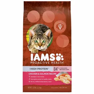 Iams Proactive Health Chicken & Salmon 6LB dry cat food, cat kibble