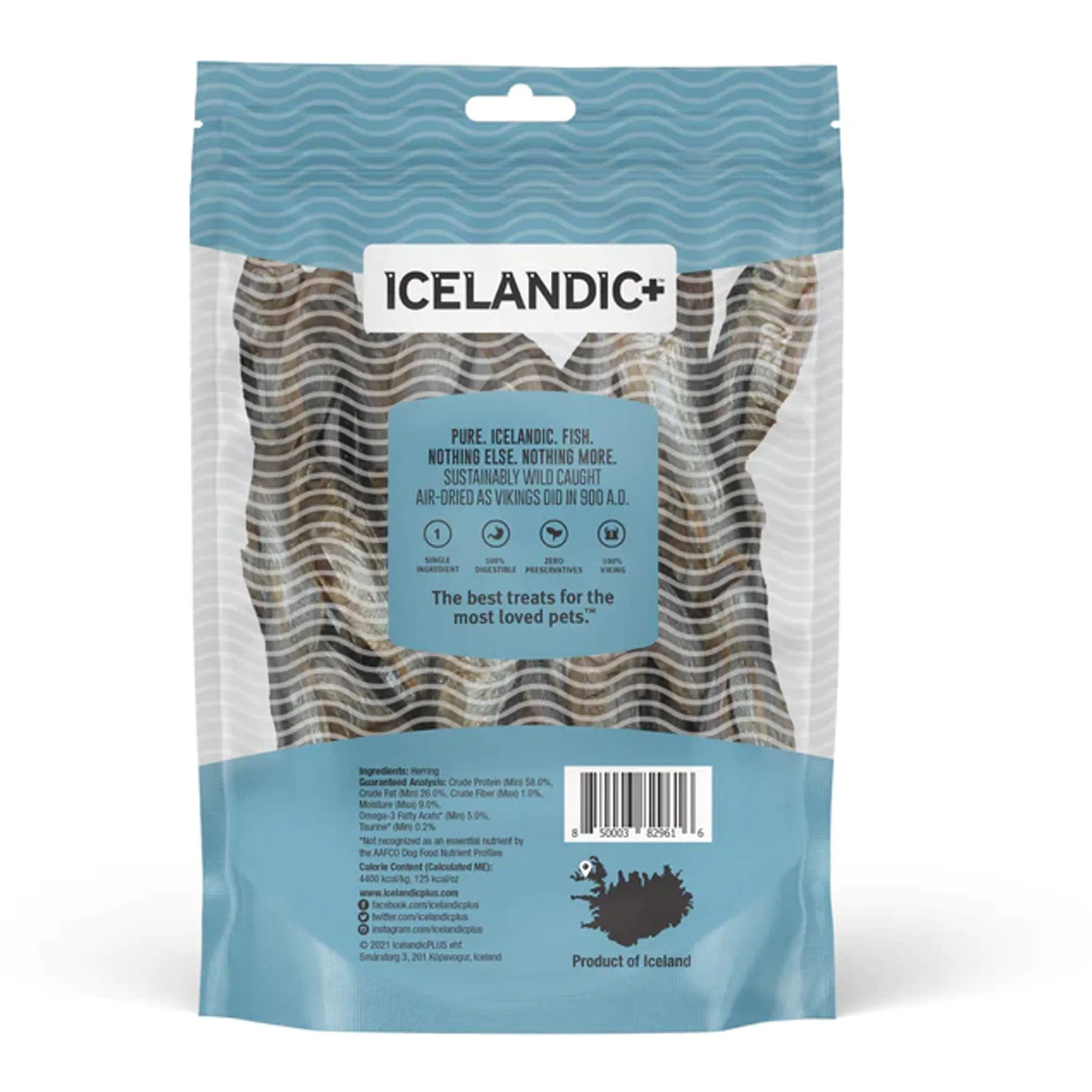 Icelandic  Whole Herring Dog Treats