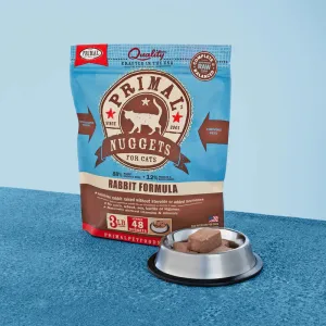 *In Store Only* Primal Feline Raw Frozen Nuggets Rabbit 3lb dry cat food, cat kibble