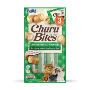 Inaba Churu Bites Chicken Wrap Tuna Recipe 30g cat treats, natural cat treats