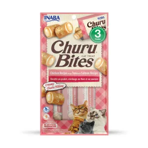 Inaba Churu Bites Chicken Wrap Tuna with Salmon Recipe 30g cat treats, natural cat treats