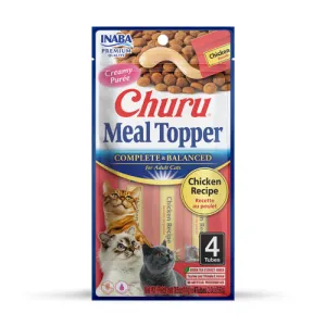 Inaba Churu Meal Topper CAT Chicken 4pk 56g cat treats, natural cat treats