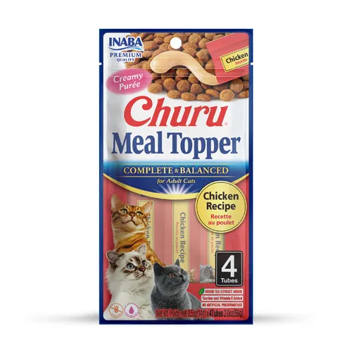 Inaba Churu Meal Topper CAT Chicken 4pk 56g cat treats, natural cat treats