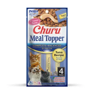 Inaba Churu Meal Topper CAT Tuna 4pk 56g cat treats, natural cat treats