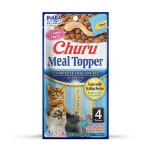 Inaba Churu Meal Topper CAT Tuna & Scallop 4pk 56g cat treats, natural cat treats