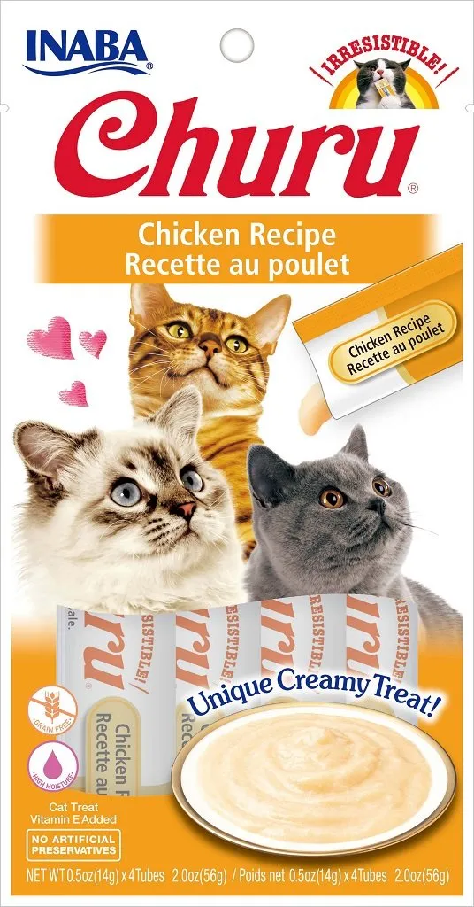 Inaba Churu Pure Chicken 56g cat treats, natural cat treats