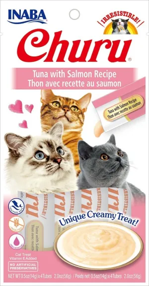 Inaba Churu Pure Tuna with Salmon 56g cat treats, natural cat treats