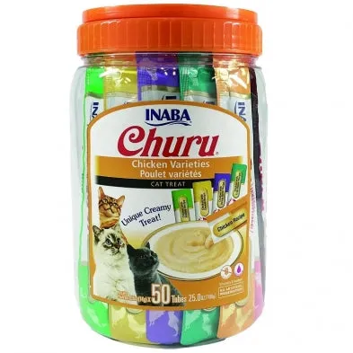 Inaba Churu Puree Chicken 50pk JUG 25oz cat treats, natural cat treats