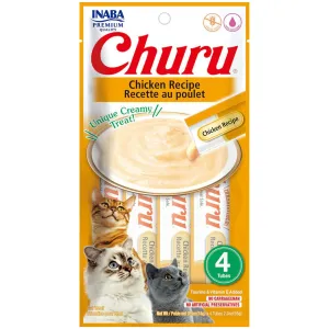 Inaba Churu Purees Chicken Cat Treat - 0.5oz crunchy cat treats, grain free cat treats