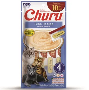 Inaba Churu Senior 10  Tuna 56g 4 pack cat treats, natural cat treats