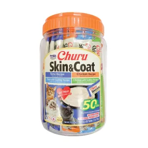 Inaba Churu Skin&Coat Variety 50 Tubes cat treats, natural cat treats
