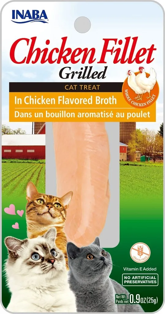 Inaba Grilled Chicken in Chicken Broth 25g cat treats, natural cat treats