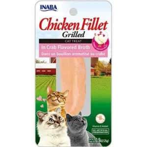 Inaba Grilled Chicken  in Crab Broth 25g cat treats, natural cat treats